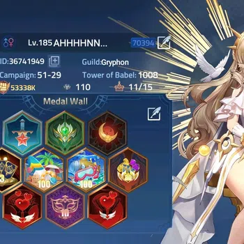 Mobile Legends: Adventure Accounts 70394 | LV 185 | 53338K POWER | CAMP 51-29 | VIP10 image 1