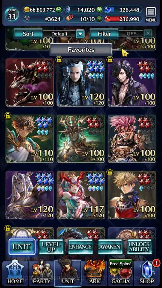 Last Cloudia Accounts GLOBAL Rank 33|Collab DMC(Vergil,V) & META Units(T image 1