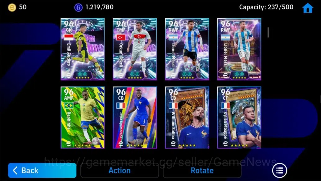 eFootball Accounts Android||Dean Huijsen,Frank Rijkaard,Kylian Mbappe image 10