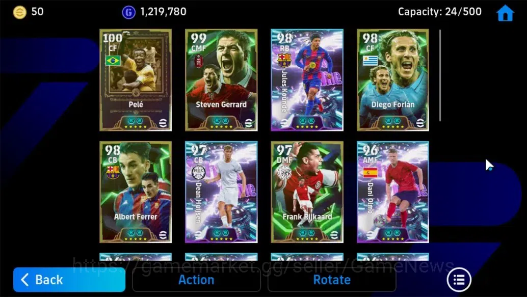 eFootball Accounts Android||Dean Huijsen,Frank Rijkaard,Kylian Mbappe image 11
