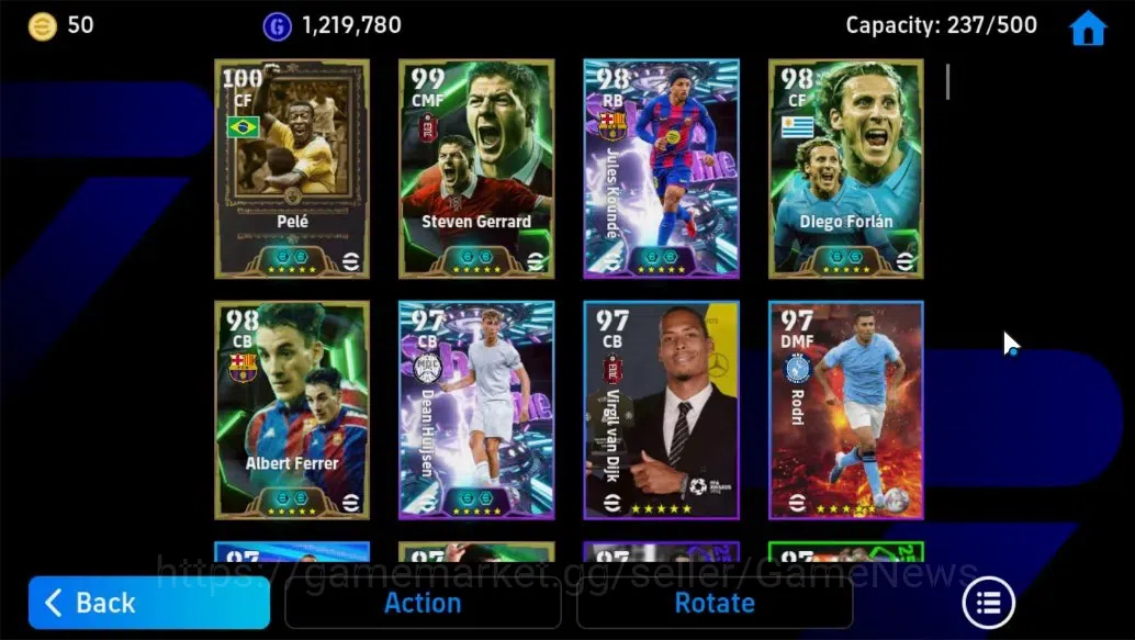 eFootball Accounts Android||Dean Huijsen,Frank Rijkaard,Kylian Mbappe image 8