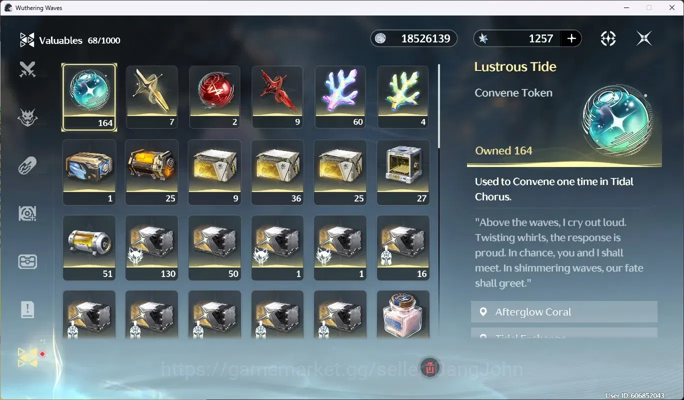 Wuthering Waves Accounts EU|UL 49|Rank5|1 Char Limited [Lucy RC6 + Sign] &  image 15
