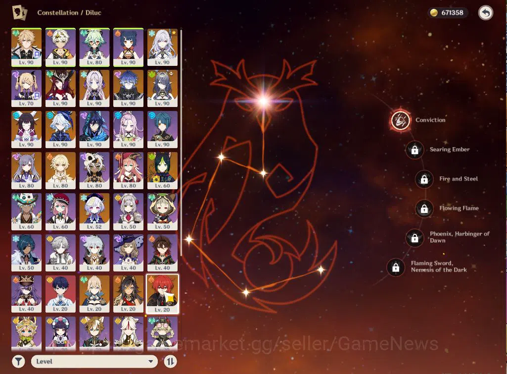 Genshin Impact Accounts ASIA|AR58|Varka PreamTeam|8Limit+5(*5WEP)|Furina,C image 6