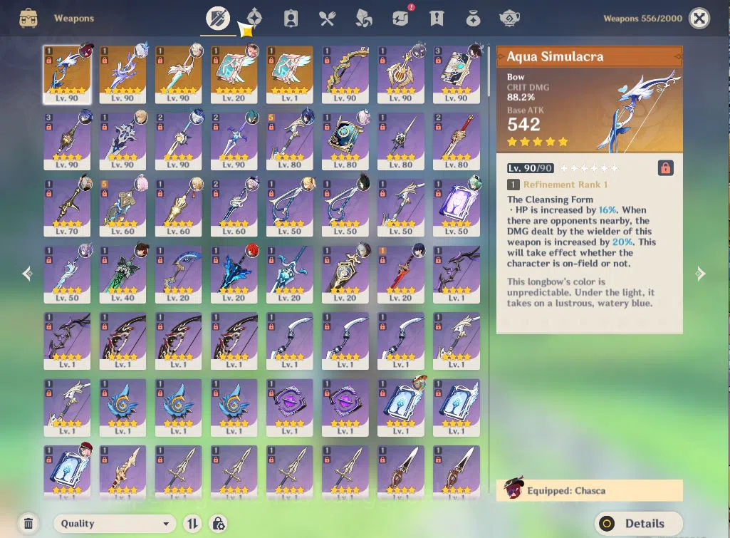 Genshin Impact Accounts ASIA|AR58|Varka PreamTeam|8Limit+5(*5WEP)|Furina,C image 7