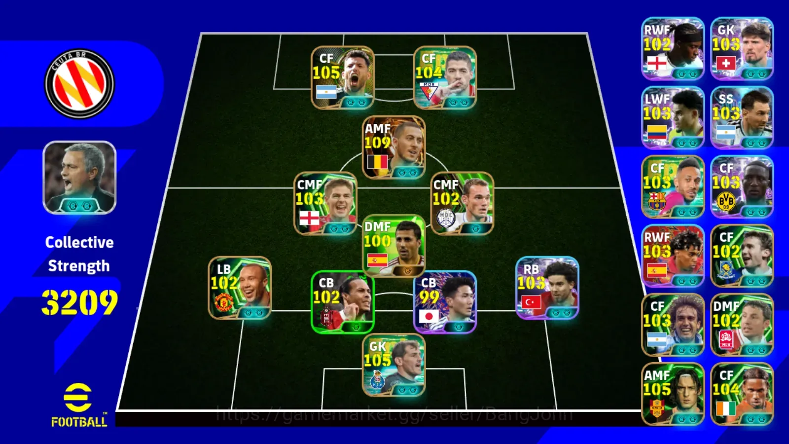 Buy eFootball Accounts - Android | PW 3209 | BIGT