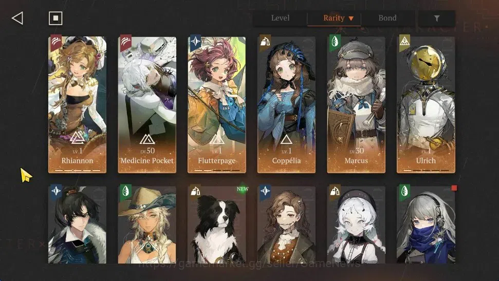 Reverse: 1999 Accounts Midgame Global|Lv 18|10 (*6 Crew) 1 Limited (Rhiannon P5)+Psy|M 1