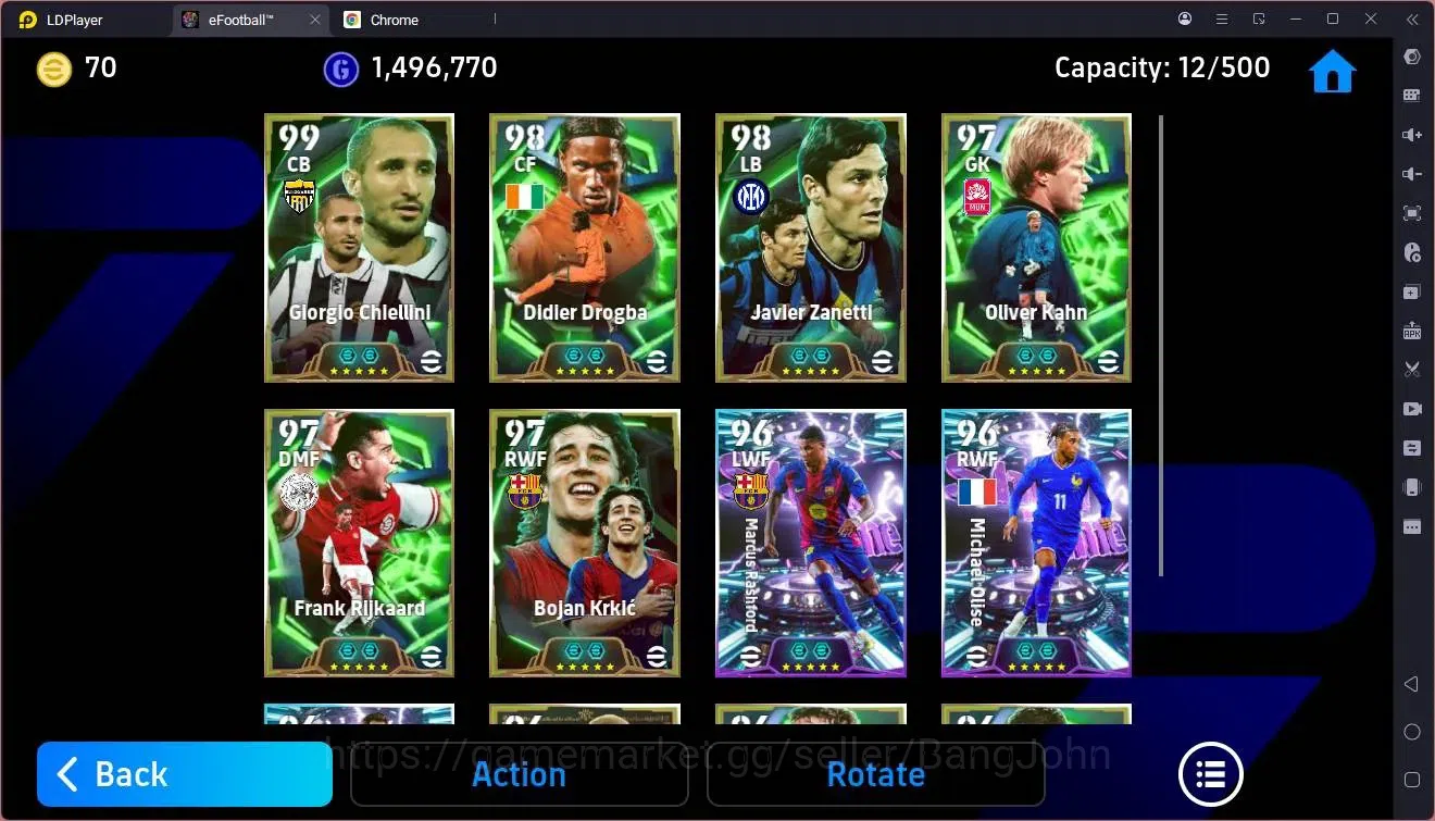 eFootball Accounts Android|PW 3139|Epic Chiellini,Kahn,Drogba, Rijkaa image 4