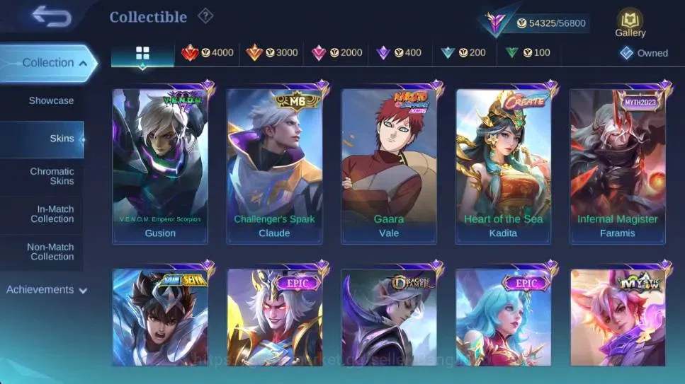 Mobile Legends: Bang Bang Accounts Global|Skin 260|Renowned|KOF Karina,P.A.C.E Fanny, image 7