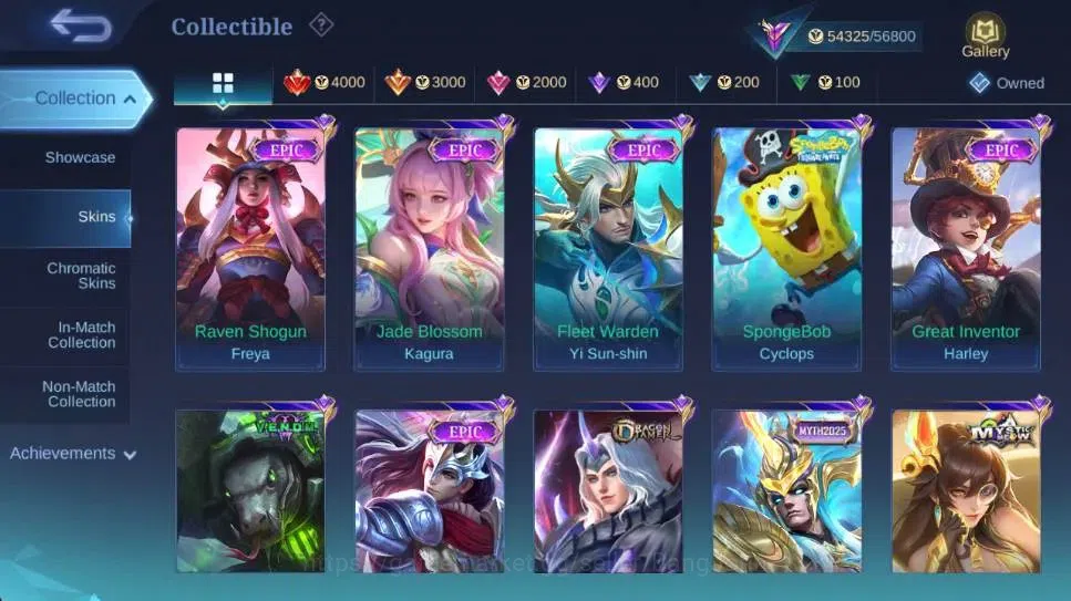 Mobile Legends: Bang Bang Accounts Global|Skin 260|Renowned|KOF Karina,P.A.C.E Fanny, image 9
