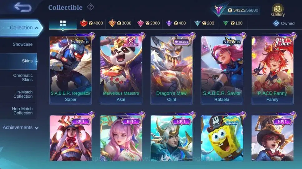 Mobile Legends: Bang Bang Accounts Global|Skin 260|Renowned|KOF Karina,P.A.C.E Fanny, image 10