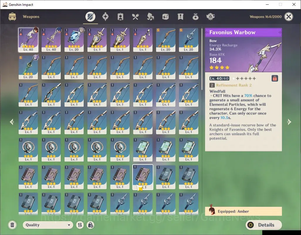 Genshin Impact Accounts ASIA|AR 21|1 Limited + 1 (*5Standard)|Mavuika|Low image 3