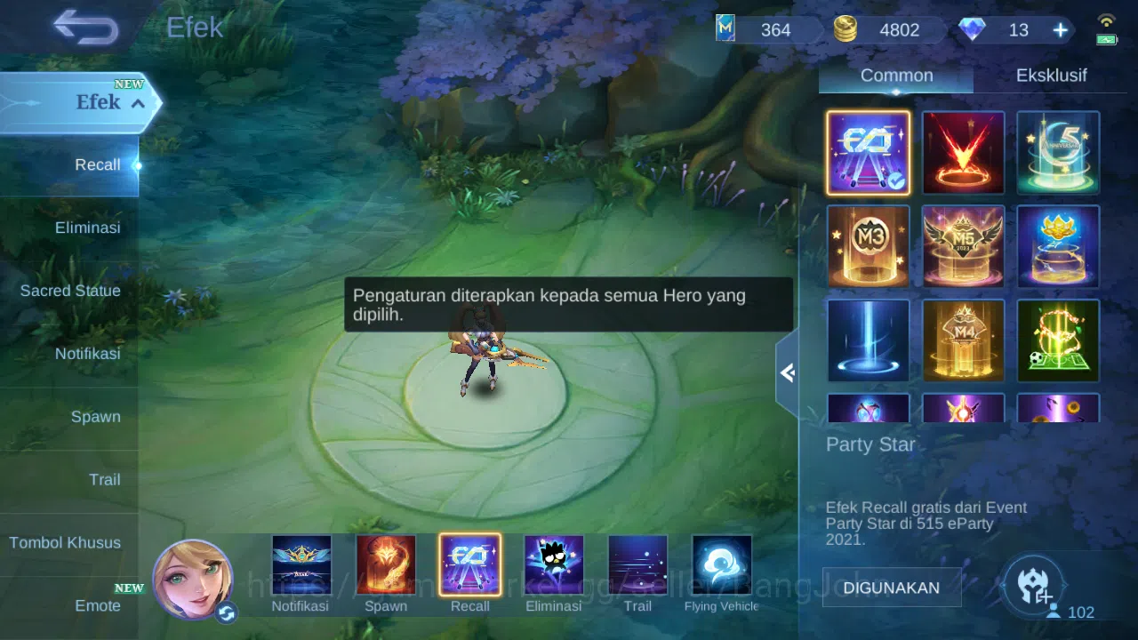 Mobile Legends: Bang Bang Accounts Hero 102 Skin 181 | Kungfupanda Akai | Sanrio Flor image 14