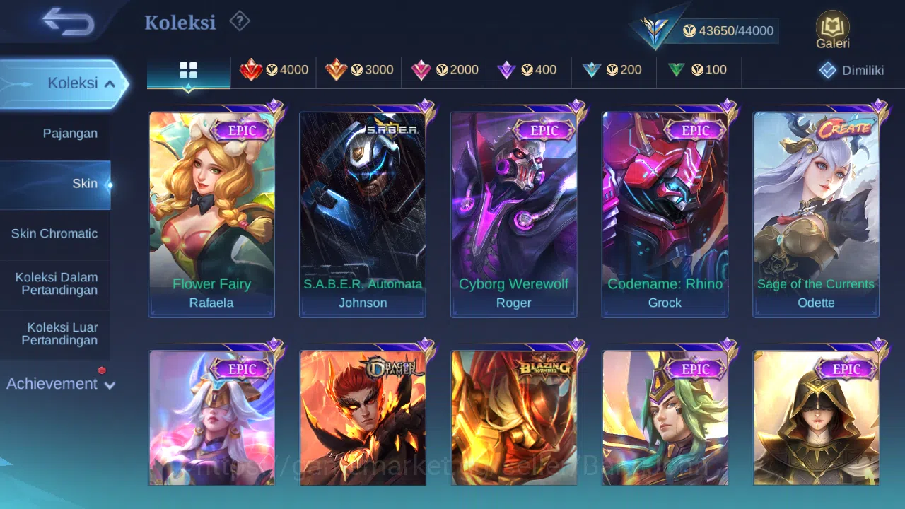 Mobile Legends: Bang Bang Accounts Hero 102 Skin 181 | Kungfupanda Akai | Sanrio Flor image 5