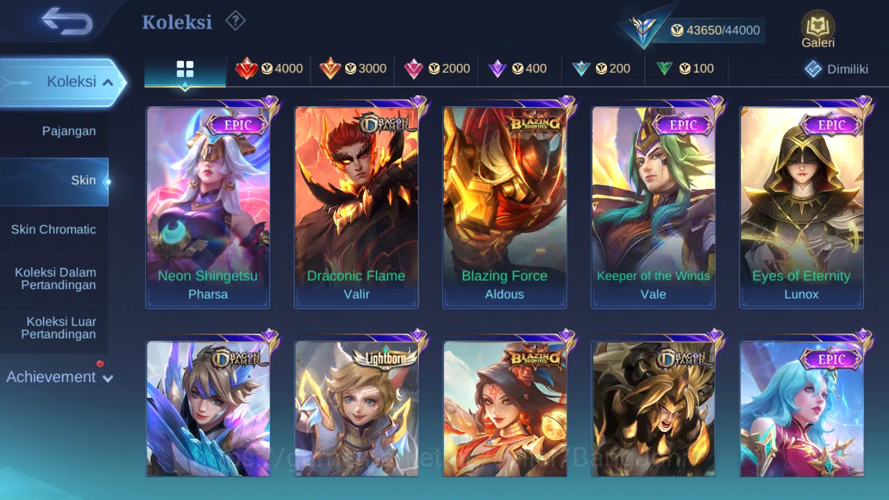 Mobile Legends: Bang Bang Accounts Hero 102 Skin 181 | Kungfupanda Akai | Sanrio Flor image 6