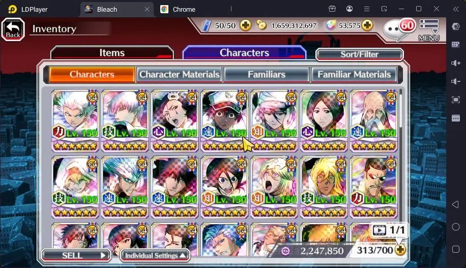 Bleach: Brave Souls Accounts Mid-Tier GLOBAL | 50K ORB+MidGame | Yukio TYBW26,Gremmy9TH,Rangiku Swimsuit,Ichigo7TH,Ulquiora 15