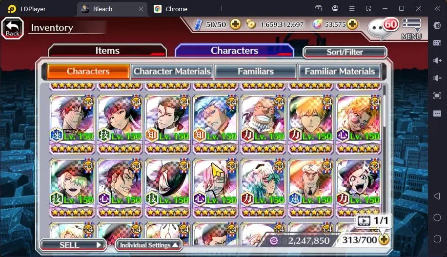 Bleach: Brave Souls Accounts Mid-Tier GLOBAL | 50K ORB+MidGame | Yukio TYBW26,Gremmy9TH,Rangiku Swimsuit,Ichigo7TH,Ulquiora 16