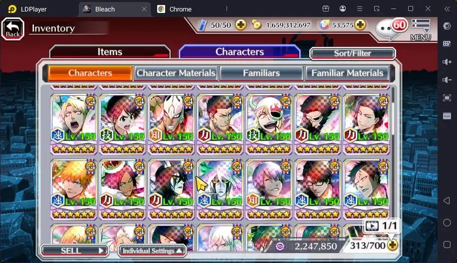 Bleach: Brave Souls Accounts Mid-Tier GLOBAL | 50K ORB+MidGame | Yukio TYBW26,Gremmy9TH,Rangiku Swimsuit,Ichigo7TH,Ulquiora 17