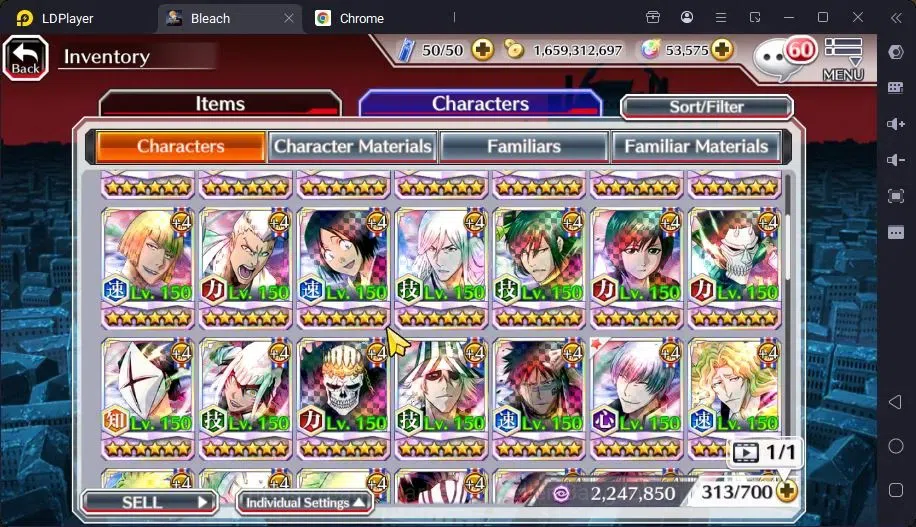 Bleach: Brave Souls Accounts Mid-Tier GLOBAL | 50K ORB+MidGame | Yukio TYBW26,Gremmy9TH,Rangiku Swimsuit,Ichigo7TH,Ulquiora 18