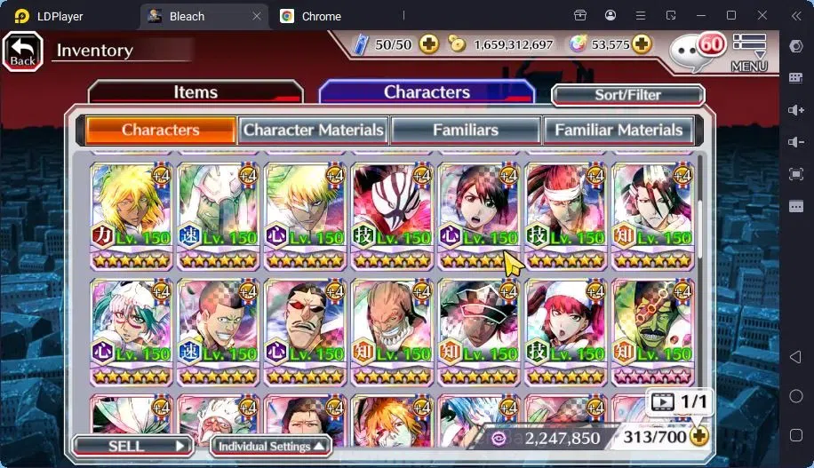 Bleach: Brave Souls Accounts Mid-Tier GLOBAL | 50K ORB+MidGame | Yukio TYBW26,Gremmy9TH,Rangiku Swimsuit,Ichigo7TH,Ulquiora 19