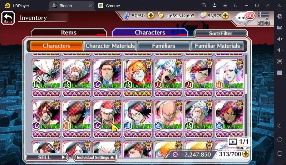 Bleach: Brave Souls Accounts Mid-Tier GLOBAL | 50K ORB+MidGame | Yukio TYBW26,Gremmy9TH,Rangiku Swimsuit,Ichigo7TH,Ulquiora 20