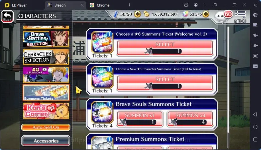 Bleach: Brave Souls Accounts Mid-Tier GLOBAL | 50K ORB+MidGame | Yukio TYBW26,Gremmy9TH,Rangiku Swimsuit,Ichigo7TH,Ulquiora 6