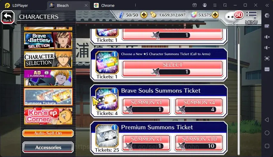 Bleach: Brave Souls Accounts Mid-Tier GLOBAL | 50K ORB+MidGame | Yukio TYBW26,Gremmy9TH,Rangiku Swimsuit,Ichigo7TH,Ulquiora 7