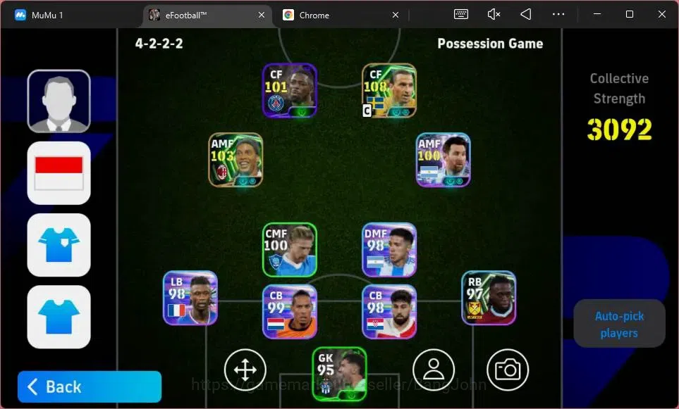 eFootball Accounts ANDROID|PW 3092|Epc Zlatan Ibrahimovic|Epc Ronaldi image 2