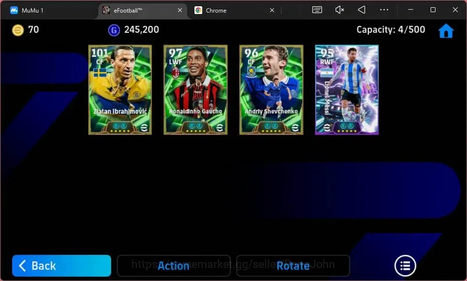 eFootball Accounts ANDROID|PW 3092|Epc Zlatan Ibrahimovic|Epc Ronaldi image 8