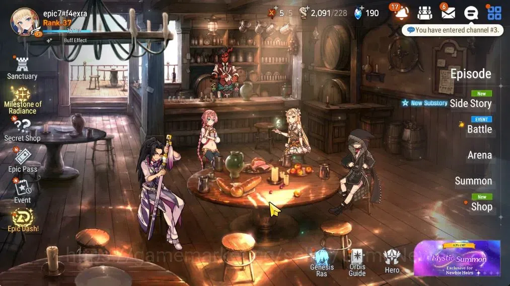 Epic Seven Accounts Limited Hero GLOBAL UnVerif|NewEra|6 ML (Monarch Sword Iseria,LC Belona,SP 1