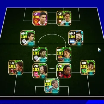 eFootball Accounts Legends & Iconic Players Android|Power 3187|Full Squad Legend|35 Epic Lionel Messi,O Kahn,Casillas,Xabi