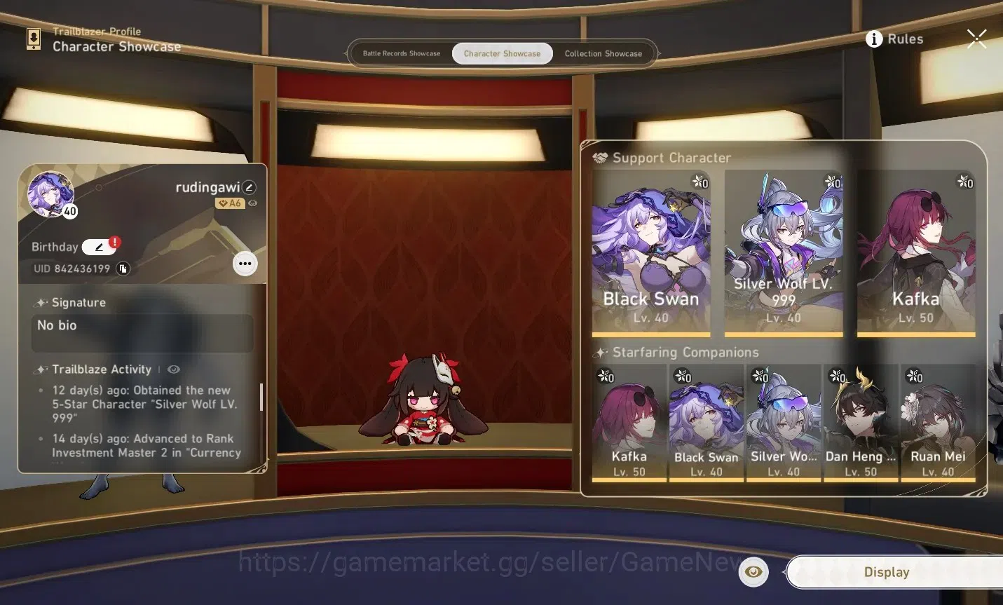Honkai Star Rail Accounts Asia | TL 40 | 5 Limited | SW 999, Kafka, Black Sw image 3