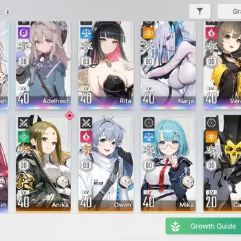 Chaos Zero Nightmare Accounts Global|Lv 42| 7 SSR |Sereniel,Adelheid,Narja,Rita,Veronica,Khalipe,Mei Lin| 12 SR