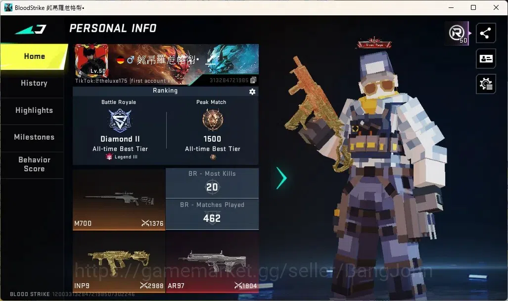 Blood Strike Accounts Others ASIA | 1 OPM: SKS|1 Bleach: Ethan|9 Ultra Gun|5 Ultra Striker|Check SS BS2479B 1