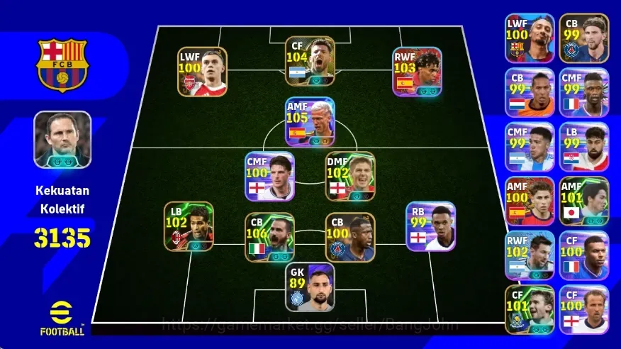 eFootball Accounts Legends & Iconic Players Android|PW 3135|Dani Olmo Show T,Epic 1