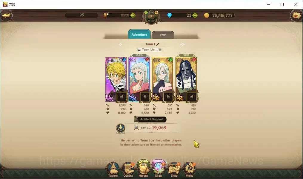 The Seven Deadly Sins: Grand Cross Accounts Asia|223K CC|22 Dm|1 LR + 3 UR|Elizabeth,Nemesis M image 6