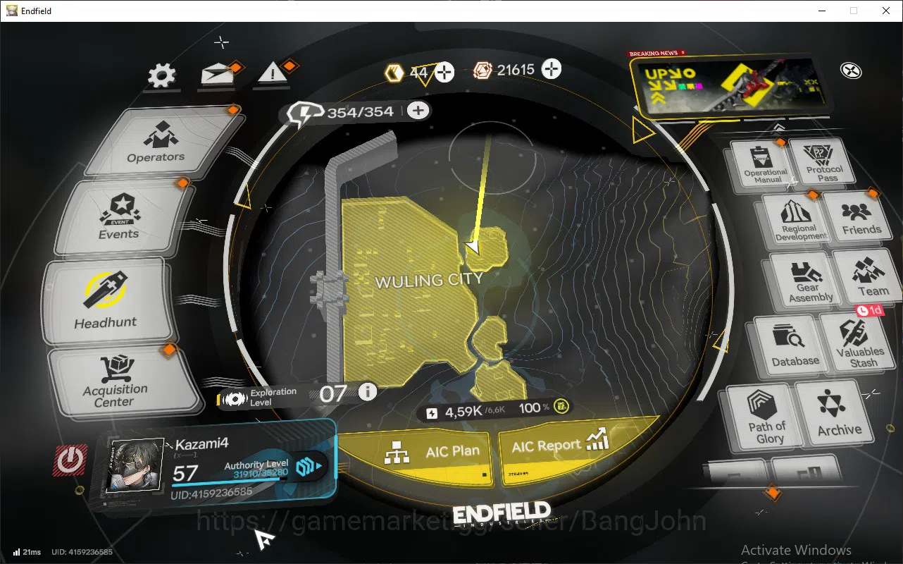 Arknights: Endfield Accounts ASIA | Lvl 57 | Laevatain P1 Sign, Rossi Sign, Ardelia P2 Sign, Ember, Lifeng | 1 Char permit 2
