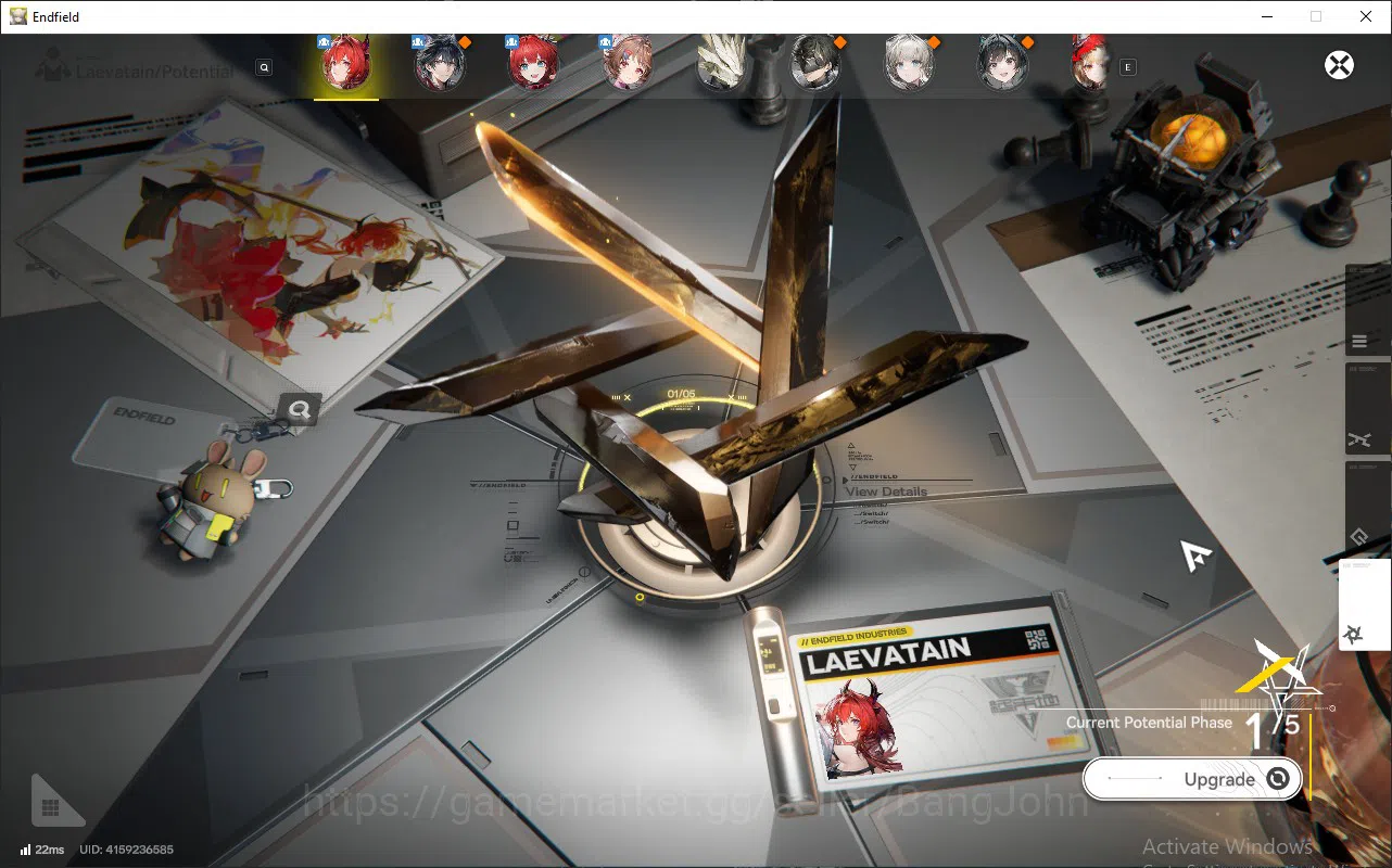 Arknights: Endfield Accounts ASIA | Lvl 57 | Laevatain P1 Sign, Rossi Sign, Ardelia P2 Sign, Ember, Lifeng | 1 Char permit 4