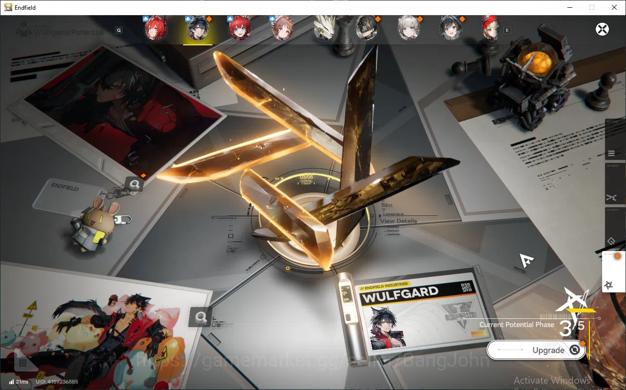 Arknights: Endfield Accounts ASIA | Lvl 57 | Laevatain P1 Sign, Rossi Sign, Ardelia P2 Sign, Ember, Lifeng | 1 Char permit 5