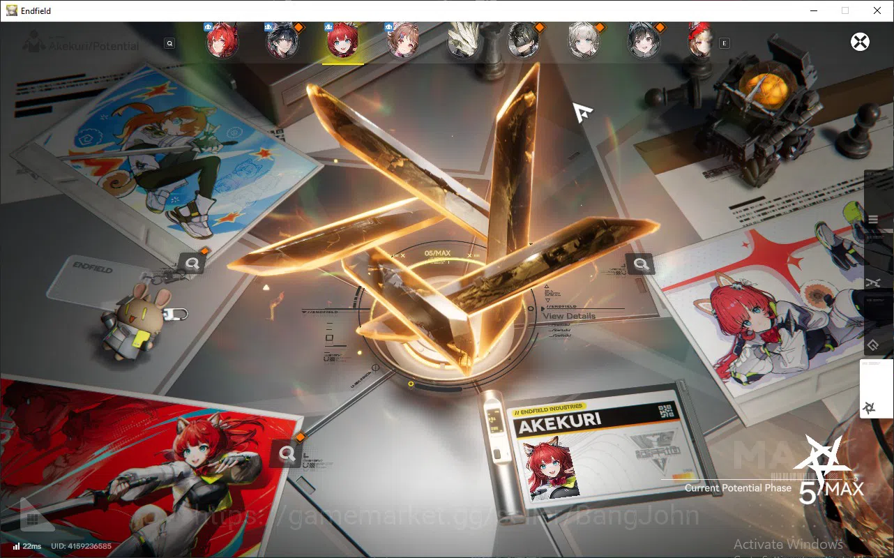 Arknights: Endfield Accounts ASIA | Lvl 57 | Laevatain P1 Sign, Rossi Sign, Ardelia P2 Sign, Ember, Lifeng | 1 Char permit 6