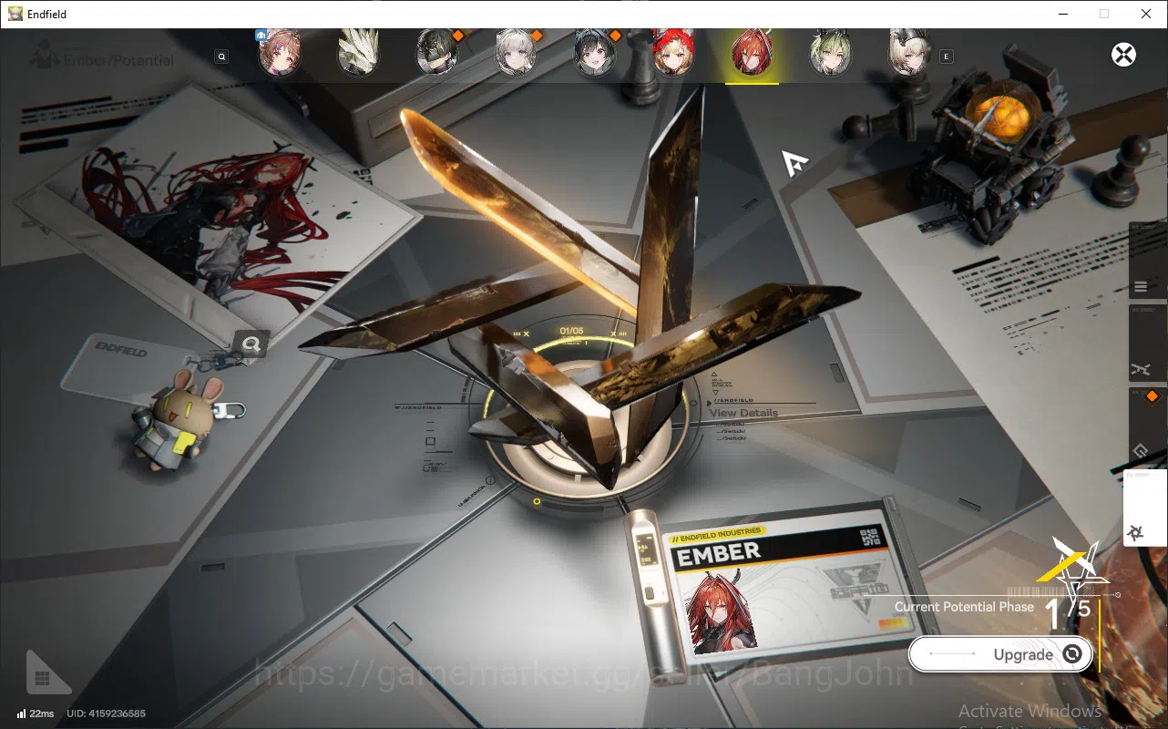 Arknights: Endfield Accounts ASIA | Lvl 57 | Laevatain P1 Sign, Rossi Sign, Ardelia P2 Sign, Ember, Lifeng | 1 Char permit 8