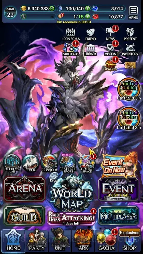 Last Cloudia Accounts GLOBAL|Rank 16|100k Crystal|Top Tier Unit [DL Jude image 10