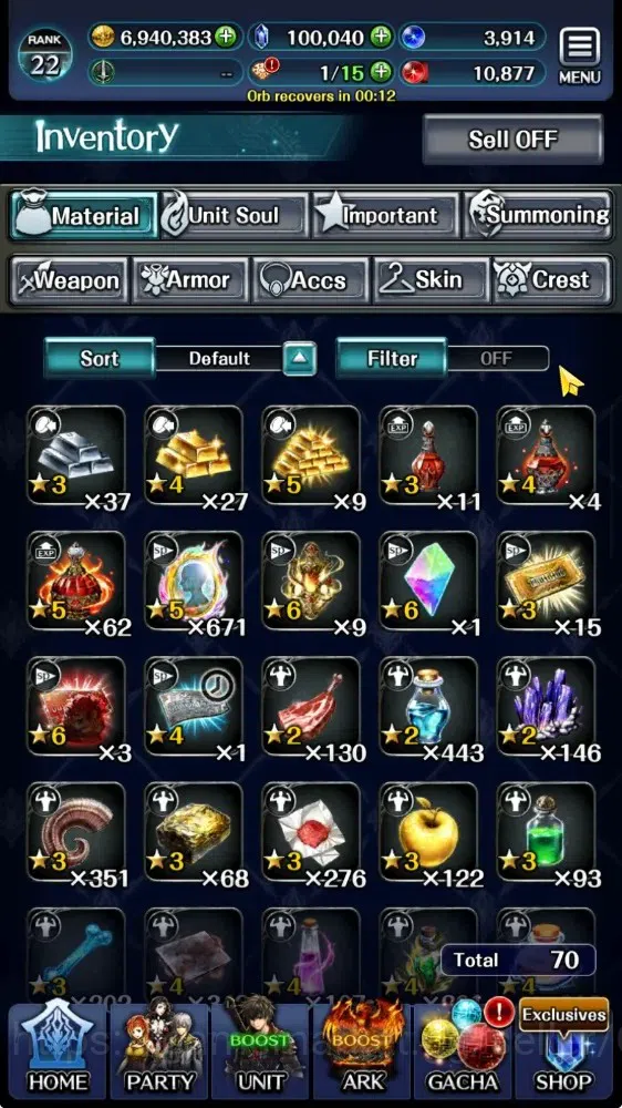 Last Cloudia Accounts GLOBAL|Rank 16|100k Crystal|Top Tier Unit [DL Jude image 13