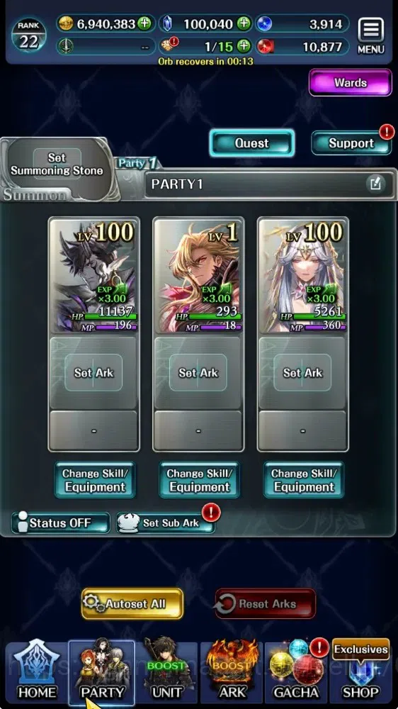 Last Cloudia Accounts GLOBAL|Rank 16|100k Crystal|Top Tier Unit [DL Jude image 9