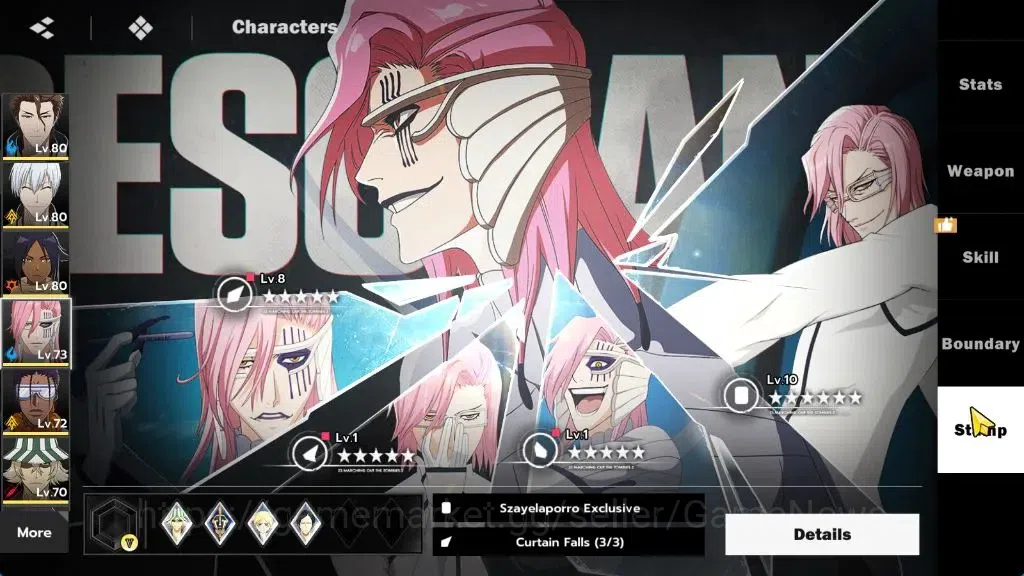BLEACH: Soul Resonance Accounts NuverseSEA|LV 61|9 SSR [(AizenB1,Gin,Szayelaporro, image 14