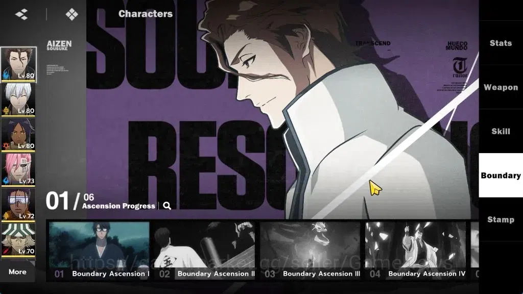 BLEACH: Soul Resonance Accounts NuverseSEA|LV 61|9 SSR [(AizenB1,Gin,Szayelaporro, image 5