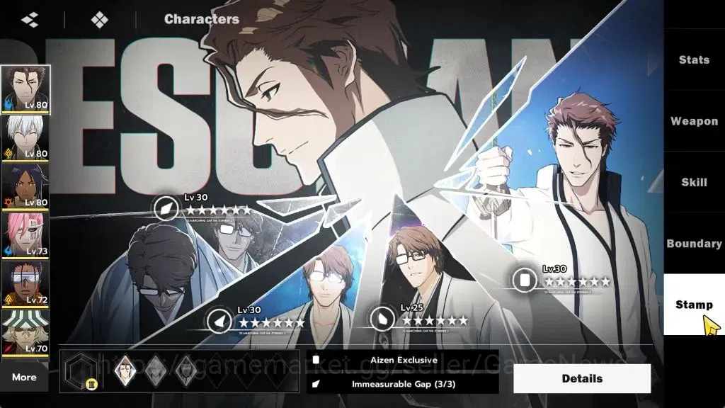 BLEACH: Soul Resonance Accounts NuverseSEA|LV 61|9 SSR [(AizenB1,Gin,Szayelaporro, image 6