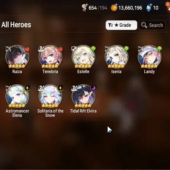 Epic Seven Accounts Starter Global|Unverif|Fresh Starter|3 ML(TR Elvira,Solitaria otS,A