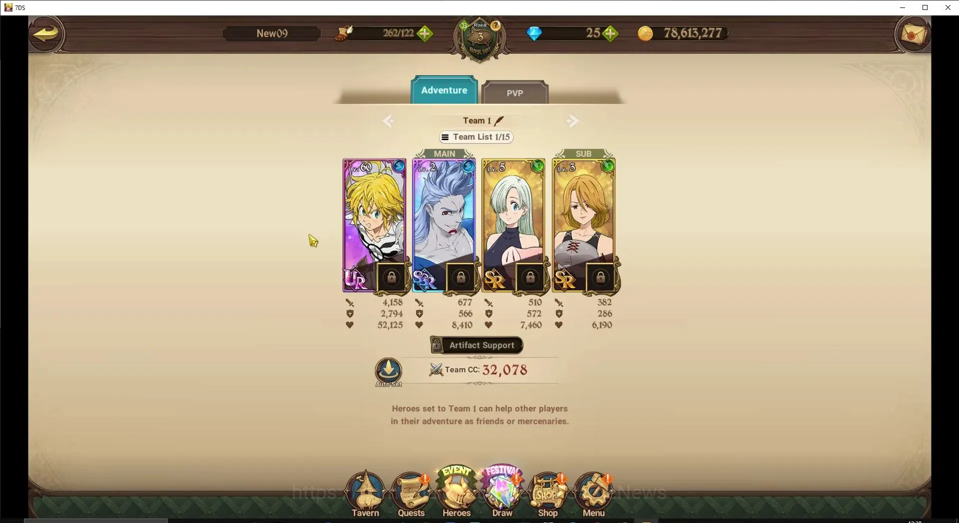 The Seven Deadly Sins: Grand Cross Accounts Global|312K CC|Ch 1|25 DM|5 UR|Tristan,Elizabeth & image 5