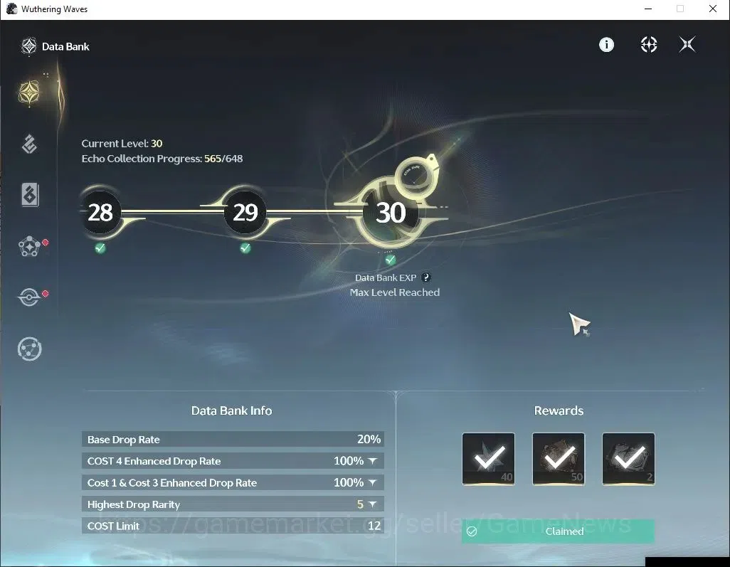 Wuthering Waves Accounts NA|UL 48|1 Limited| Hiyuki R6 + Sign |Data Bank Lv image 3