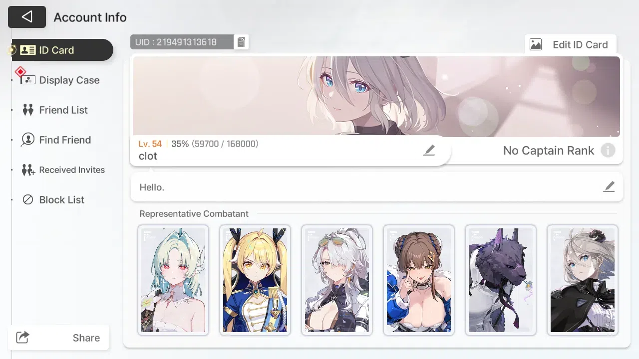 Chaos Zero Nightmare Accounts ASIA | Lvl 54 | 6 SSR | Heidemarie ME1 | Selector  image 13